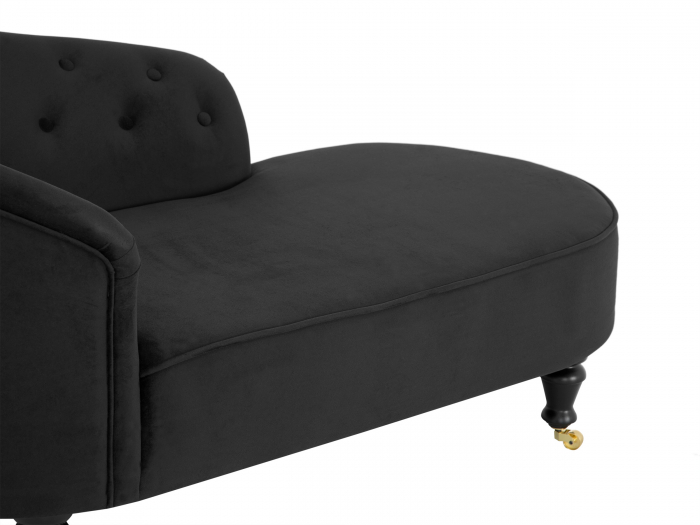 Sezlong living Diana Classic, Negru, 151x82x81 cm [9]