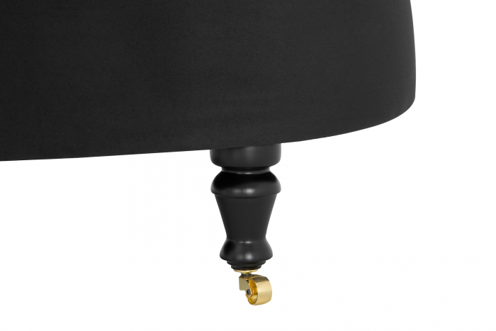Sezlong living Diana Classic, Negru, 151x82x81 cm [7]