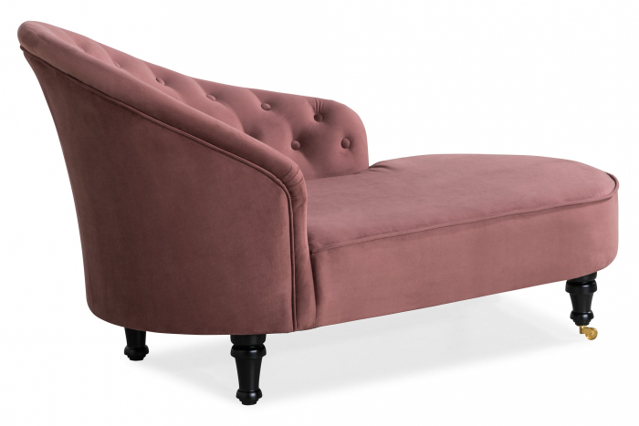 Sezlong living Diana Classic, Roz inchis, 151x82x81 cm [2]