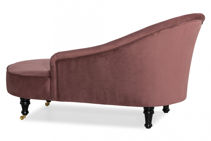 Sezlong living Diana Classic, Roz inchis, 151x82x81 cm [4]