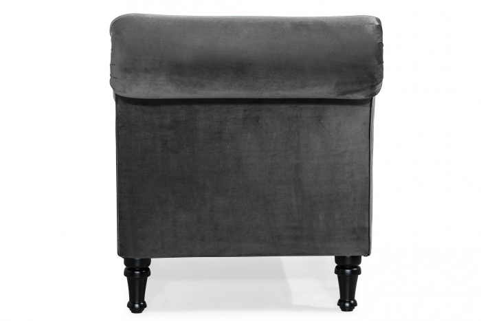 Sezlong living Diana, Gri inchis, 165x88x70 cm [5]