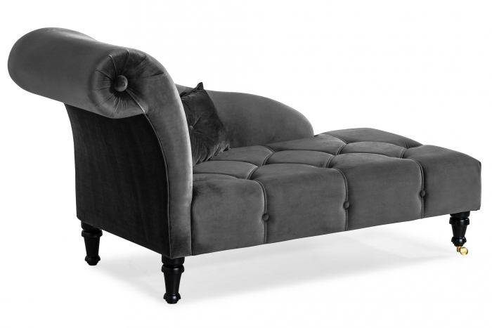 Sezlong living Diana, Gri inchis, 165x88x70 cm [4]