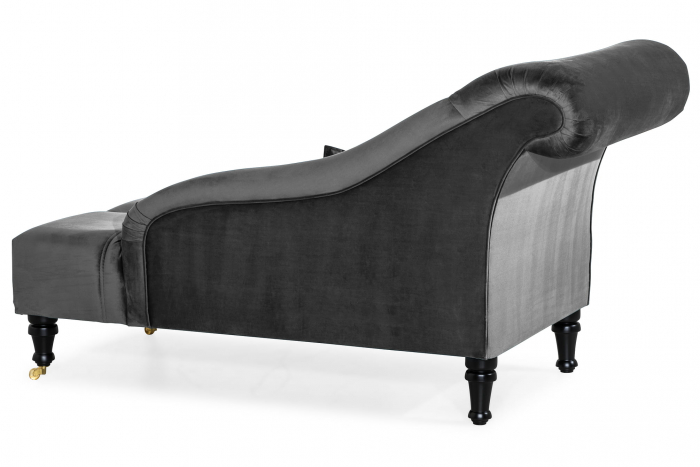 Sezlong living Diana, Gri inchis, 165x88x70 cm [6]