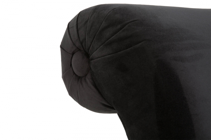 Sezlong living Diana, Negru, 165x88x70 cm [5]