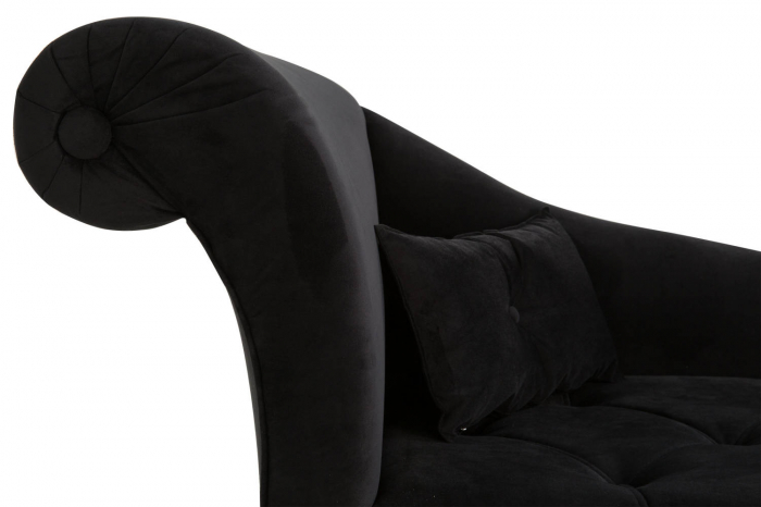 Sezlong living Diana, Negru, 165x88x70 cm [7]
