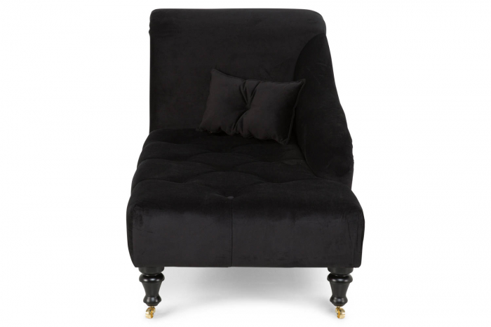 Sezlong living Diana, Negru, 165x88x70 cm [3]