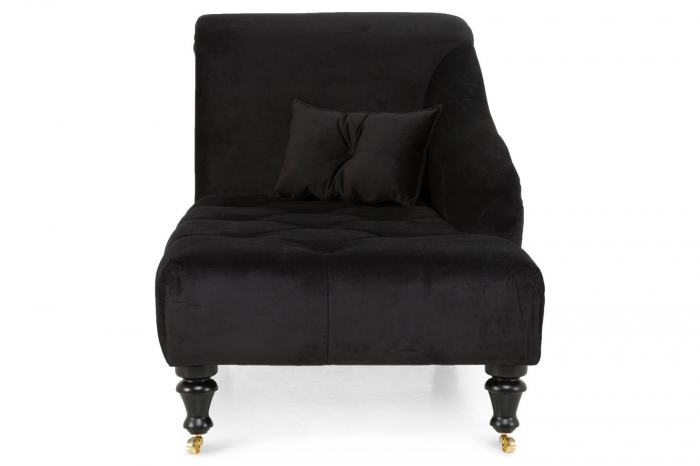 Sezlong living Diana, Negru, 165x88x70 cm [4]