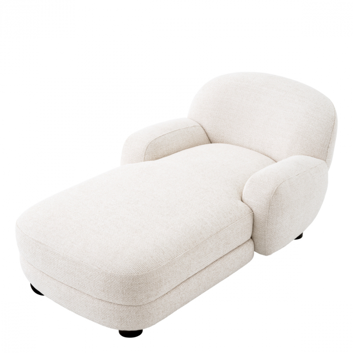 Sezlong/ Pat de zi Udine lyssa off-white, Dims: W. 95 | D. 160 | H. 69 | SD. 143 | SH. 39 | AH. 48  (CM) [4]