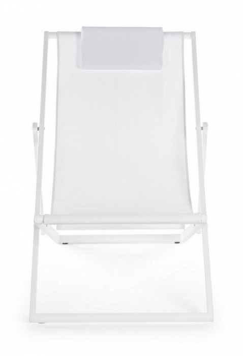 Sezlong Taylor, Aluminiu, Alb, 60.5x101.5x73.5 cm  [3]
