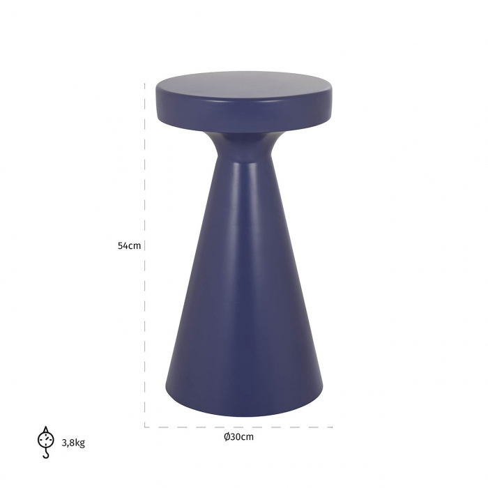 Side table Kimble purple big 30O