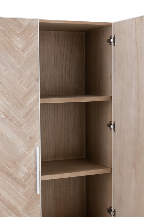 Sifonier Zigzag, Lemn, Natur, 95x42.5x185 cm [8]