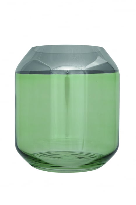 SMILLA, Suport de tea lights din sticla, Vaza, verde deschis, h.20 cm, d.18 cm