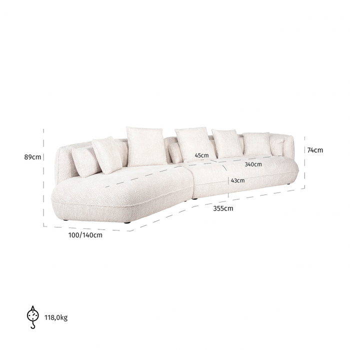 Canapea Rodina lovely cream (Be Lovely 11 Cream) [5]