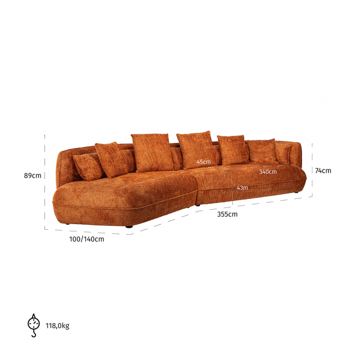 Canapea Rodina lovely pumpkin (Be lovely 51 pumpkin) [5]