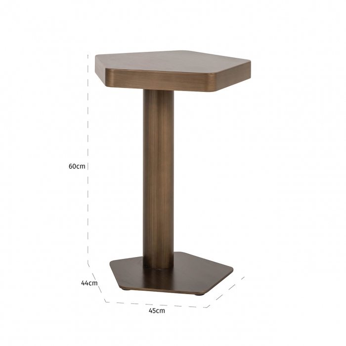Masuta de cafea Hexa (Auriu periat), Dims: 60.0 x 45.0 x 44.0 cm [4]