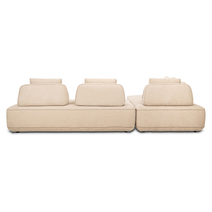 Canapea Tudor cu spătar detașabil, (Sand olympus), Dims: 80.0 x 318.0 x 205.0 cm [3]