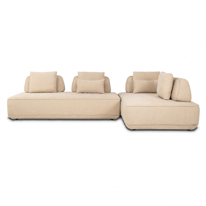 Canapea Tudor cu spătar detașabil, (Sand olympus), Dims: 80.0 x 318.0 x 205.0 cm [4]