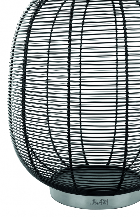 SONOMA, Suport lumânare, vopsit cu pulbere neagră, h.33, d.28 cm [3]