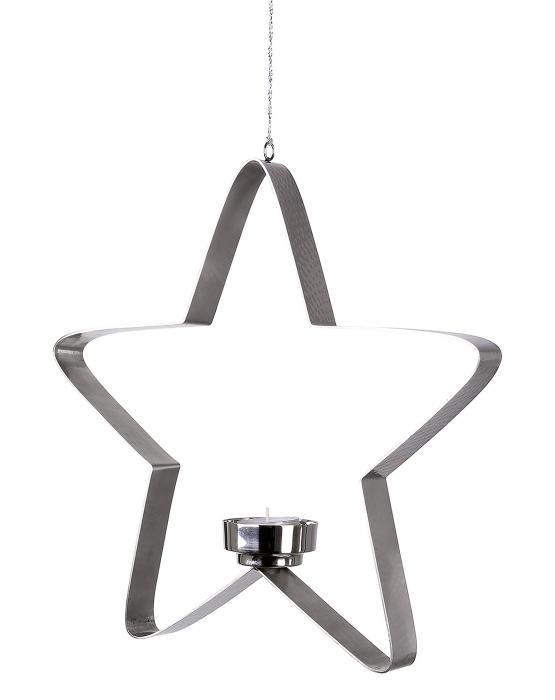 STACEY, Suport lumânare, suspendat, inox, d.30 cm [2]