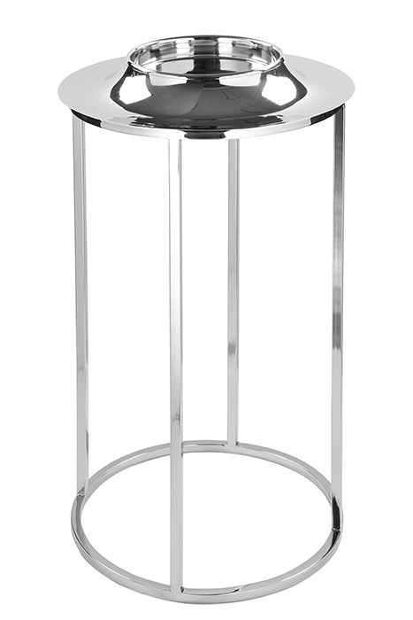 Stativ pentru suport lumanare ANELLO 158477, metal placat cu nichel/sticla, 79 x  42.5 cm, Fink [2]