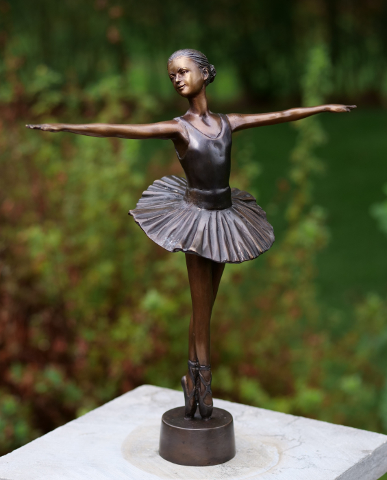 Statuie balerina, Bronz, 32 x 9 x 29 cm