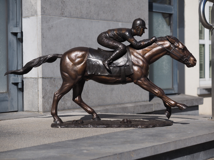 Statuie bronz, Jocheu pe cal  [6]