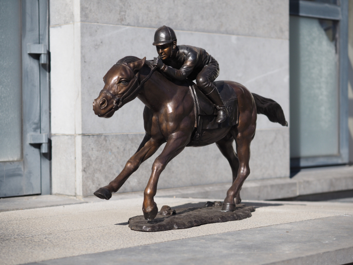 Statuie bronz, Jocheu pe cal  [2]