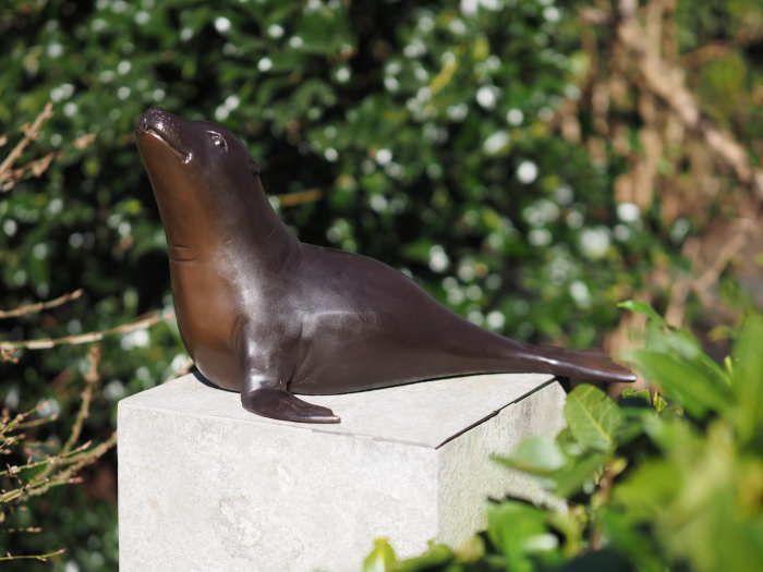 Statuie bronz, Leu de mare (fântână)  [4]