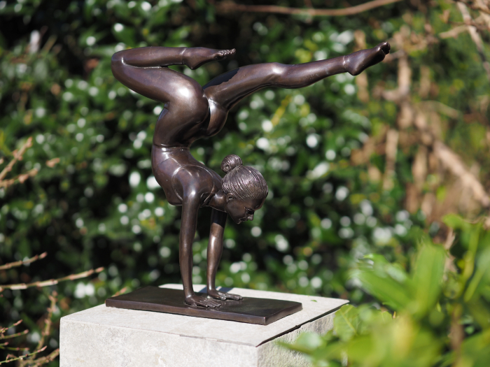 Statuie bronz, Yoga, fată, 36 x 12 x 40 cm [6]