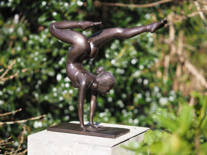 Statuie bronz, Yoga, fată, 36 x 12 x 40 cm [7]