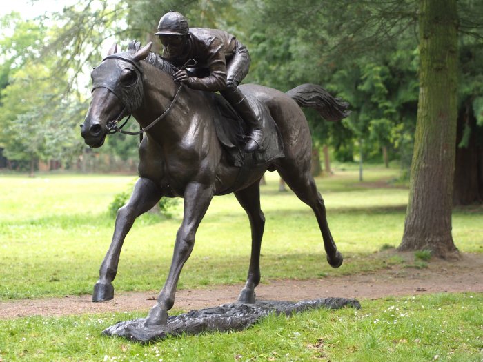 Statuie calaret pe cal, Bronz, 200 X 80 X 350 cm [2]