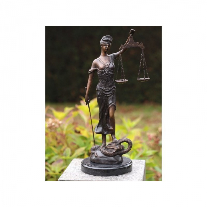 Statuie de bronz clasica Small lady justice 45x16x16 cm