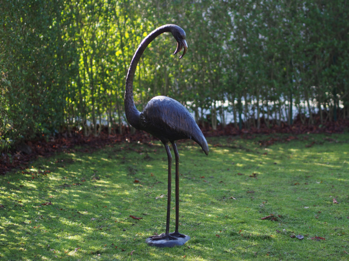 Statuie flamingo, Bronz, 135 X 33 X 55 cm