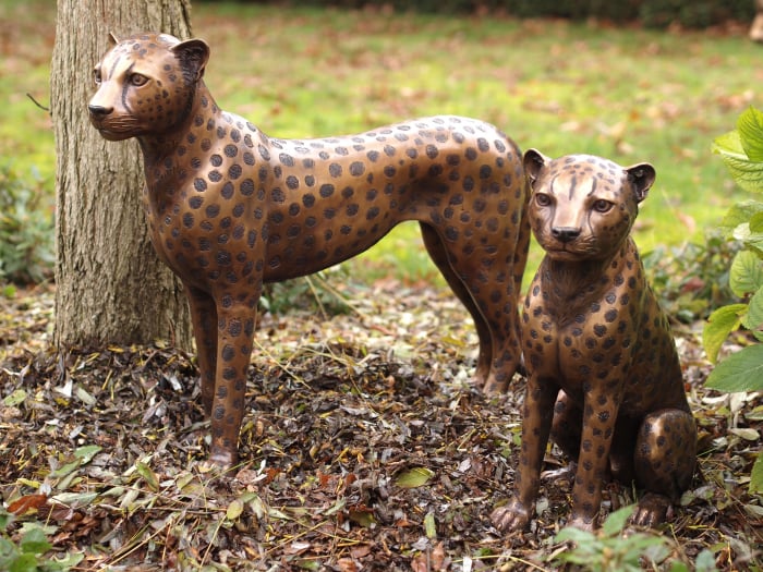 Statuie ghepard, Bronz, 61 X 20 X 73 cm