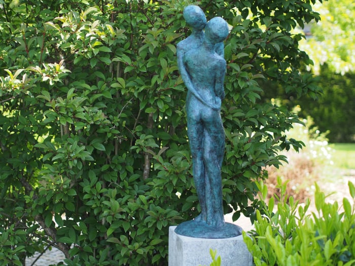Statuie iubire moderna, Bronz, 95 X 30 X 30 cm