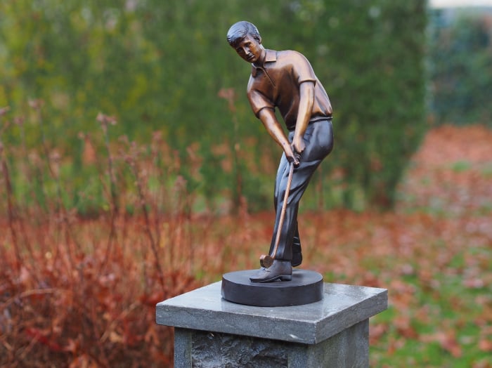 Statuie jucator de golf, Bronz, 40 X 15 X 19 cm
