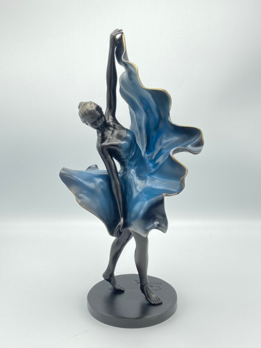 Statuie mare dansator, Bronz, 44 x 15 x 23 cm [2]