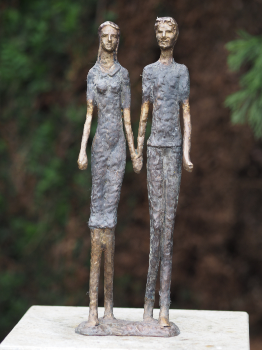 Statuie modern lovers, Bronz, 48 x 11 x 19 cm