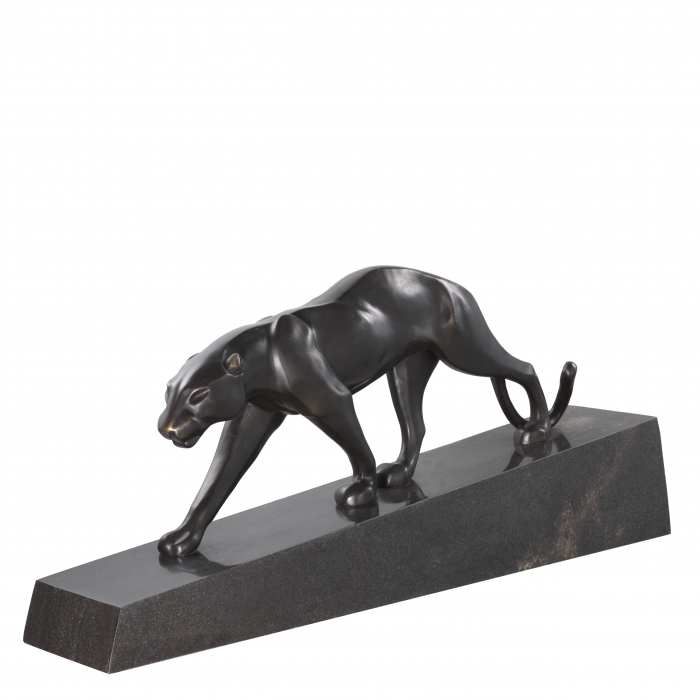 Stauie Pantherae, bază de marmură, bronz, Dims: L. 11 | W. 64 | H. 26.5  (CM) [2]