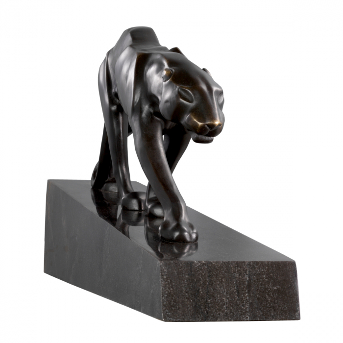 Stauie Pantherae, bază de marmură, bronz, Dims: L. 11 | W. 64 | H. 26.5  (CM) [3]