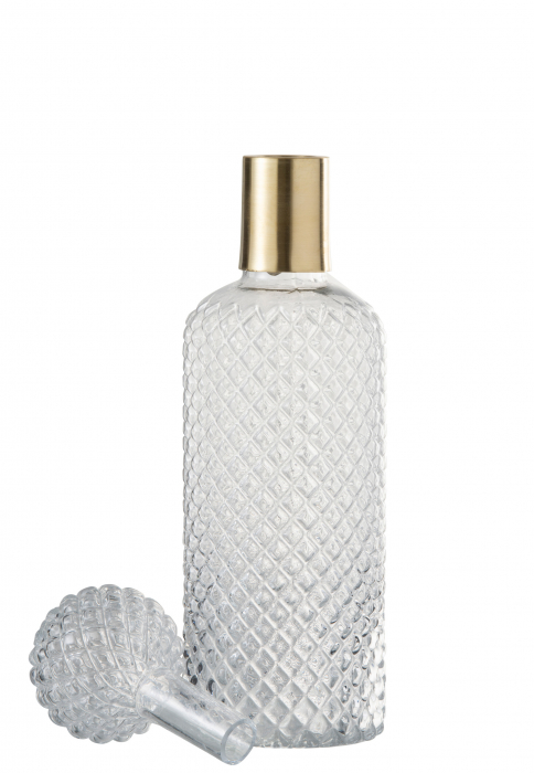 Sticla cu capac, Sticla, Transparent, 11x11x37 cm [2]