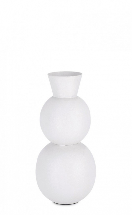 Sticla Decor Ridhi, Alb H32,5 [1]