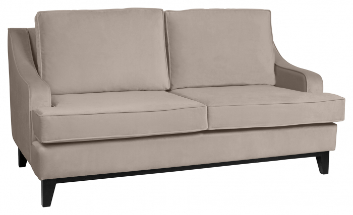 STUART, Canapea, velvet, crem, picioare de lemn,180x94x100 cm [6]