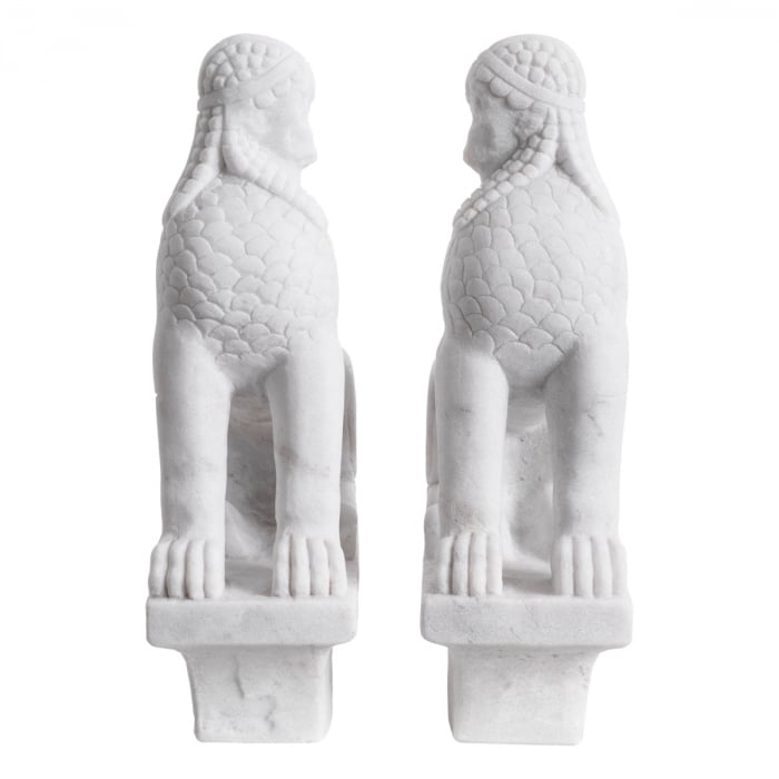 Suport carte din marmură albă Sfinx, Dims: W. 20 | D. 9 | H. 29.5 | per item (CM) [3]