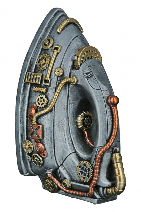 Suport carte Steampunk Iron, Rasina, Argintiu/Auriu, 24x13x12 cm [3]