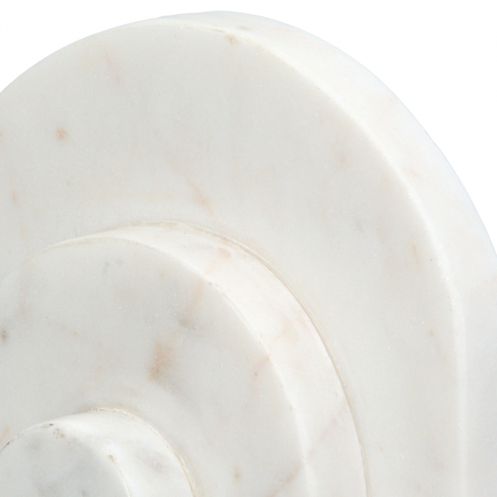 Suport cărți, Button, Marmură, crem, alb, PU 4, L. 5 cm, L. 12 cm, H. 11 cm [3]