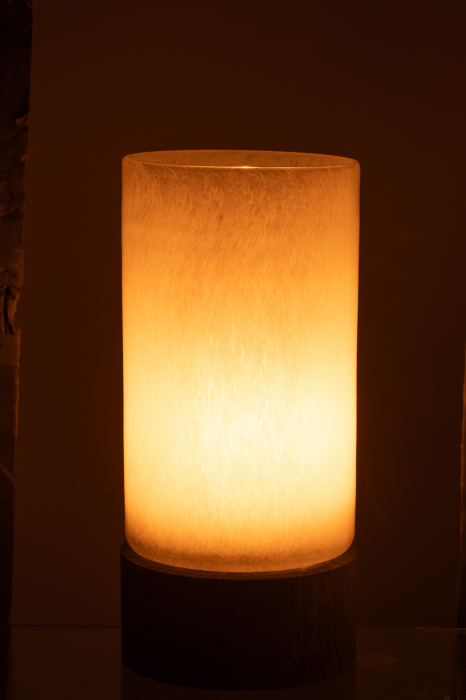 Suport de lumânare/Vază, Ray Sticlă/Willow Wood Gri/Negru M, L 14.5| W 14.5| H 29.5 cm [3]