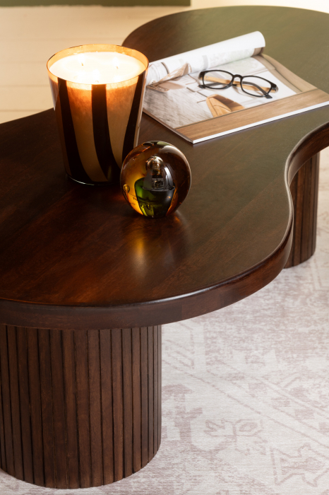 Suport de lumânare/Vază, Ray Sticlă/Willow Wood Gri/Negru M, L 14.5| W 14.5| H 29.5 cm [4]