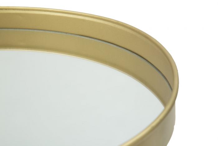Suport decorativ Glam, fier/oglinda, auriu, 31X18 cm [4]