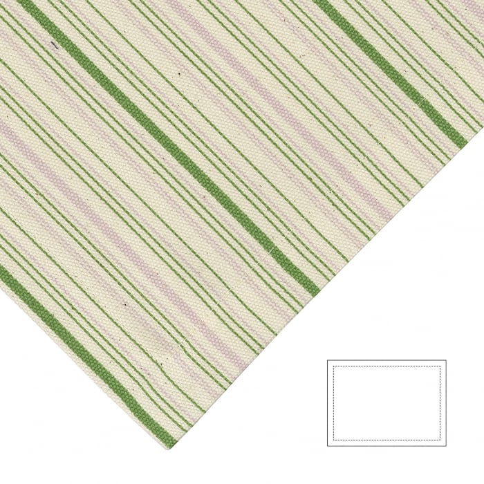 Suport farfurii Bente, Bumbac Panza, Verde Roz, 40×29 cm FINK